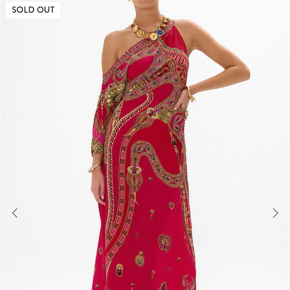Camilla Kissed By A Cobra One-Shoulder Dress
